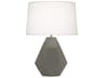 Delta Table Lamp Ash Glazed Ceramic