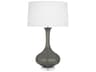 Pike Ash Glazed Lucite Gray Buffet Lamp