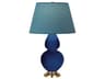 Double Gourd Cobalt Glazed Blue Buffet Lamp