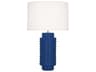 Dolly Cobalt Glazed Textured Blue Buffet Lamp
