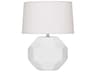 Franklin Daisy Glazed White Table Lamp