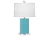 Harvey Egg Blue Glazed Table Lamp