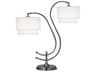 Charlee Gunmetal Powder Coat Buffet Lamp