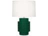 Dolly Jungle Glazed Textured Green Table Lamp