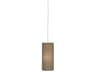 Elena 1-Light Painted White Gray Cylinder Mini Pendant