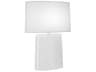 Victor Lily Glazed White Buffet Lamp