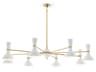 Clare 8-Light Lily White Chandelier