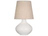 June Table Lamp in Matte Lily Glazed Ceramic