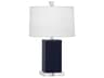 Harvey Accent Lamp in Midnight Blue Glazed Ceramic