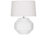 Franklin Matte Daisy Glazed White Table Lamp
