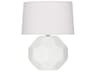 Franklin Matte Lily Glazed White Table Lamp