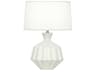 Orion Matte Lily Glazed White Table Lamp