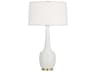 Delilah Matte Lily Glazed White Buffet Lamp