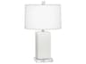 Harvey Matte Lily Glazed White Table Lamp