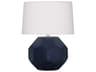 Franklin Matte Midnight Blue Glazed Table Lamp