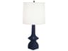 Jasmine Matte Midnight Blue Glazed Buffet Lamp