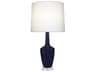 Emma Matte Midnight Blue Glazed Buffet Lamp
