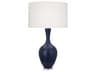 Audrey Matte Midnight Blue Glazed Buffet Lamp