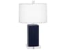 Harvey Matte Midnight Blue Glazed Table Lamp