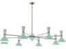 Clare 8-Light Mint Lily Green Chandelier