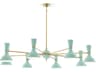 Clare 8-Light Mint Green Chandelier