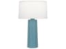 Mason Matte Steel Blue Glazed Buffet Lamp