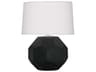 Franklin Matte Obsidian Glazed Black Table Lamp