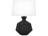 Orion Matte Obsidian Glazed Black Table Lamp