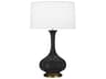 Pike Matte Obsidian Glazed Black Buffet Lamp