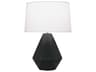 Delta Matte Obsidian Glazed Black Table Lamp