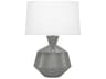 Orion Matte Smoky Taupe Glazed Gray Buffet Lamp