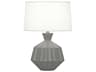 Orion Matte Smoky Taupe Glazed Gray Table Lamp