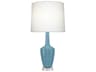 Emma Steel Blue Glazed Buffet Lamp