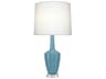 Emma Steel Blue Glazed Buffet Lamp
