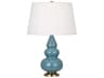 Small Triple Gourd Accent Lamp Ceramic Table Lamp