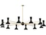 Clare 12-Light Obsidian Black Chandelier