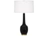 Delilah Obsidian Glazed Black Buffet Lamp