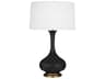 Pike Obsidian Glazed Black Buffet Lamp