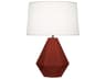 Delta Oxblood Glazed Red Table Lamp