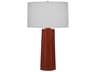 Mason Oxblood Glazed Red Buffet Lamp
