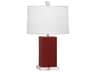 Harvey Oxblood Glazed Red Table Lamp