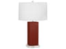 Harvey Oxblood Glazed Red Buffet Lamp