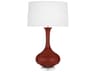 Pike Oxblood Glazed Lucite Red Buffet Lamp