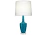 Emma Peacock Glazed Blue Buffet Lamp