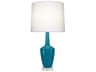 Emma Peacock Glazed Blue Buffet Lamp