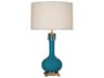 Athena Table Lamp Peacock Glazed Ceramic