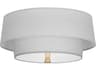 Decker 2-Light Pearl Gray Flush Mount