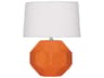 Franklin Pumpkin Glazed Orange Table Lamp