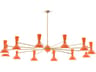 Clare 12-Light Pumpkin Orange Chandelier