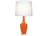 Emma Pumpkin Glazed Orange Buffet Lamp